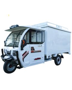 Electric Cargo Tricycle with Cooling Cabinet Solar Electric Tricycle Driving Long Range