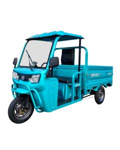 Hot Wholesale 1.6m Electric Tricycle Closed Vegetable Transportation Goods Dump Truck Tricycle